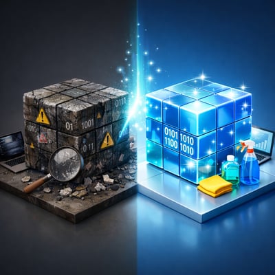 3dmodel cleaning data into shiny and new