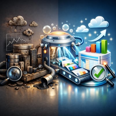 3dmodel cleaning dirty data into shiny and new-1