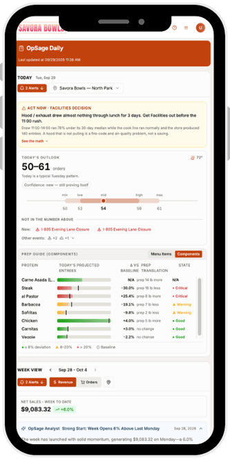 OpSage Daily Phone