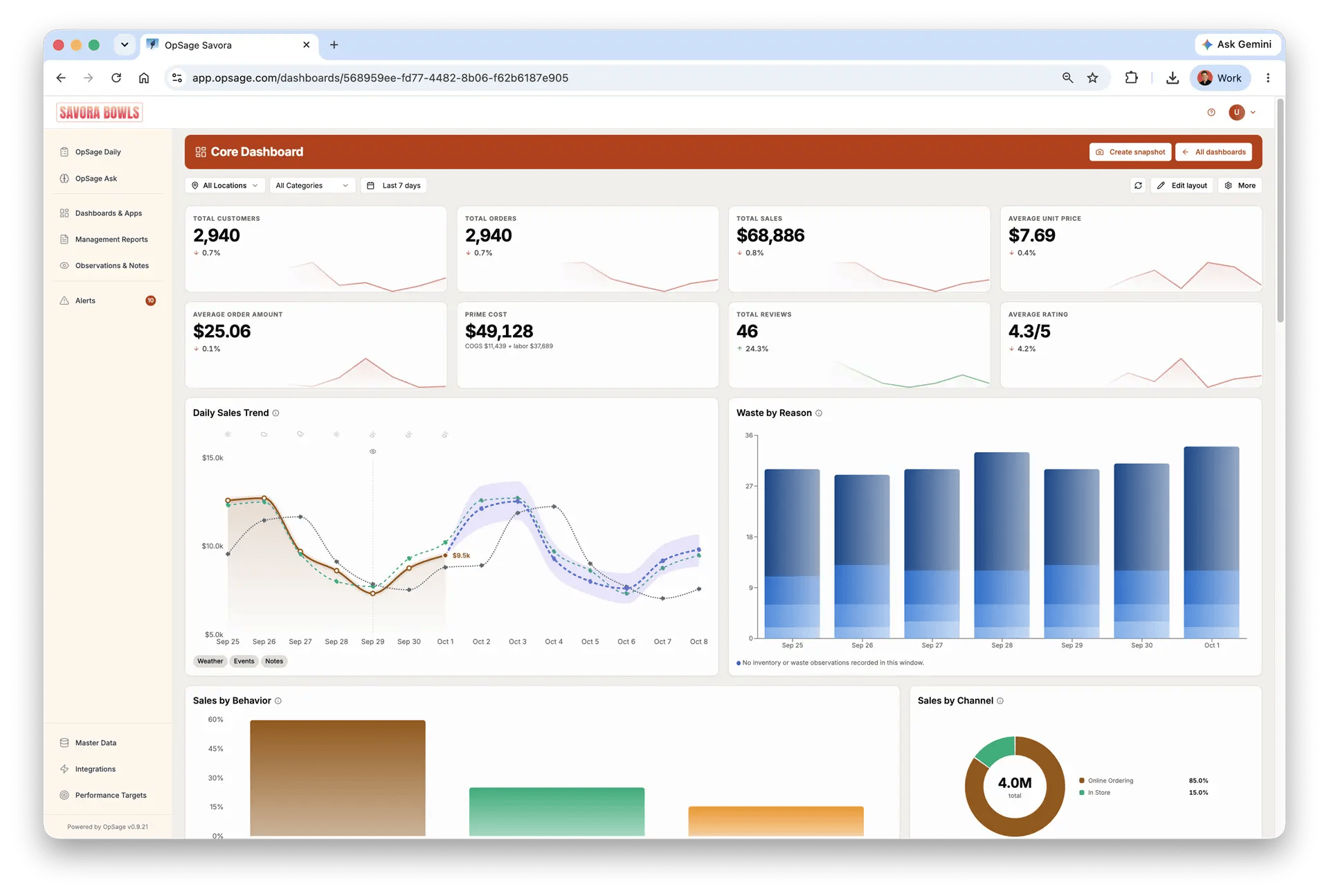 OpSage Screenshot